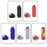 Bicchiere telescopico pieghevole in silicone 700ml con moschetton