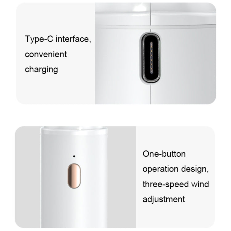 Ventilatore portatile YL-005 USB-C con moschettone e 3 velocità - immagine 10