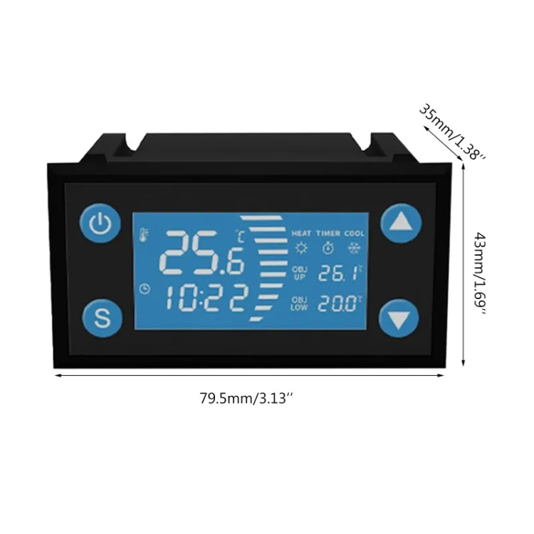 Termostato digitale W-1213 per controllo temperatura da -40 a 120 °C - immagine 2