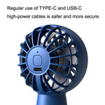 Ventilatore portatile USB con batteria integrata da 1200 o 1500 mAh - immagine 5