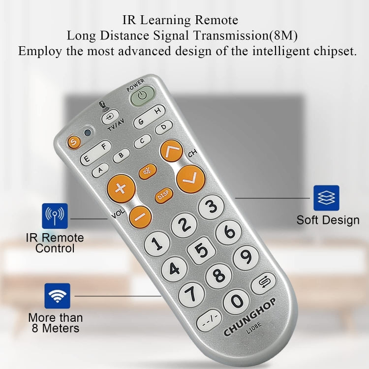 Telecomando universale CHUNGHOP L108E a infrarossi con apprendimento - immagine 3