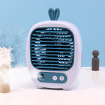 Ventilatore umidificatore da tavolo USB con spray e 3 velocità - immagine 2