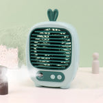 Ventilatore umidificatore da tavolo USB con spray e 3 velocità - immagine 3