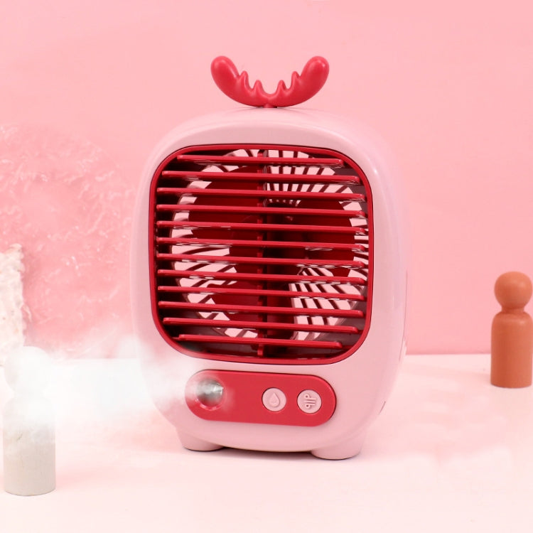 Ventilatore umidificatore da tavolo USB con spray e 3 velocità - immagine 5