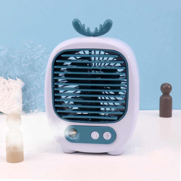 Ventilatore umidificatore da tavolo USB con spray e 3 velocità - immagine 6