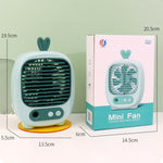 Ventilatore umidificatore da tavolo USB con spray e 3 velocità - immagine 10