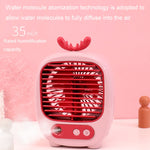 Ventilatore umidificatore da tavolo USB con spray e 3 velocità - immagine 11