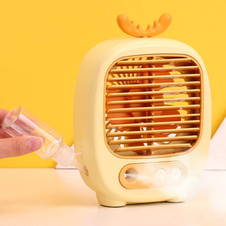 Ventilatore umidificatore da tavolo USB con spray e 3 velocità - immagine 14