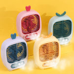 Ventilatore umidificatore da tavolo USB con spray e 3 velocità - immagine 16