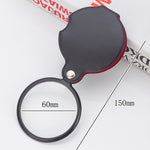 Lente d’ingrandimento pieghevole 6X con custodia in pelle - immagine 4