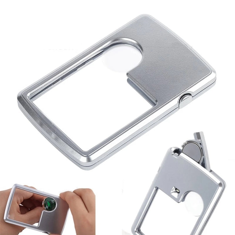 Lente d'ingrandimento portatile LED 3X e 6X, set da 2 pezzi - immagine 3