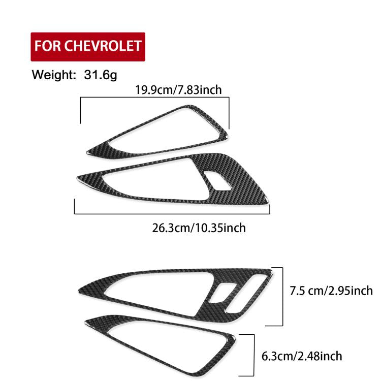 Adesivo maniglia porta guida sinistra Chevrolet Malibu 2016-2024
