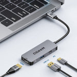 Docking station USB 3.0 Tipo-C PD100W QGeeM UH03-1