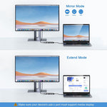 Docking station USB 3.0 Tipo-C PD100W QGeeM UH03-1
