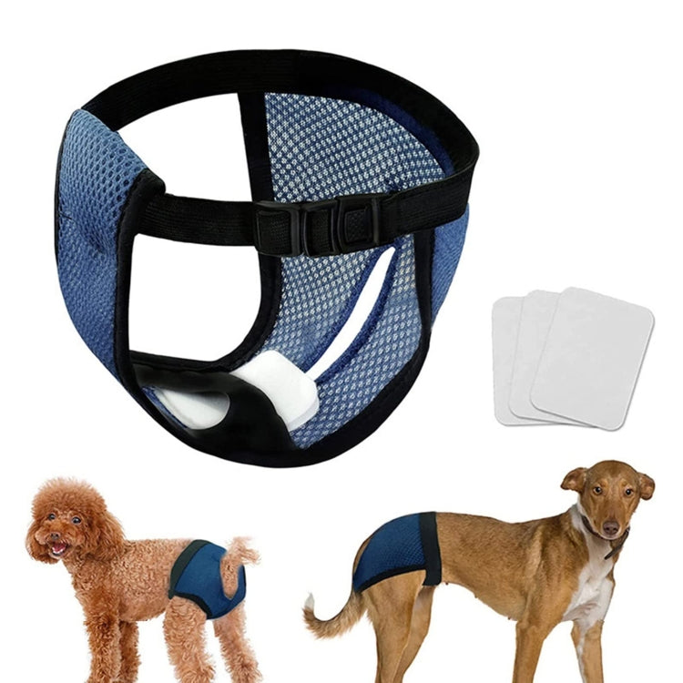 Pantaloni fisiologici traspiranti per cani blu e nero S-XL