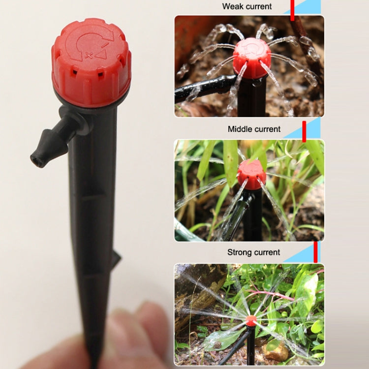 Gocciolatore regolabile 8 fori 13 cm per irrigazione giardino
