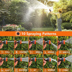 Irrigatore multifunzionale per giardino 10 modalità