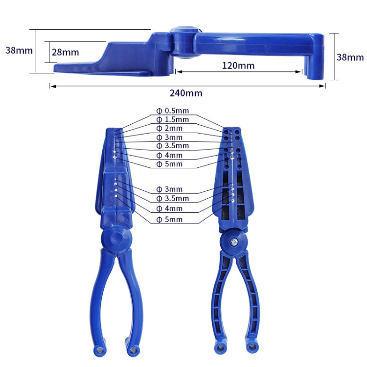 Strumento fissaggio chiodi con protezione e manico 25cm