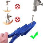 Strumento fissaggio chiodi con protezione e manico 25cm