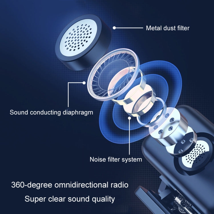 Microfono wireless APEXEL APL-MIC009 con cancellazione rumore