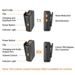 Microfono wireless APEXEL APL-MIC009 con cancellazione rumore