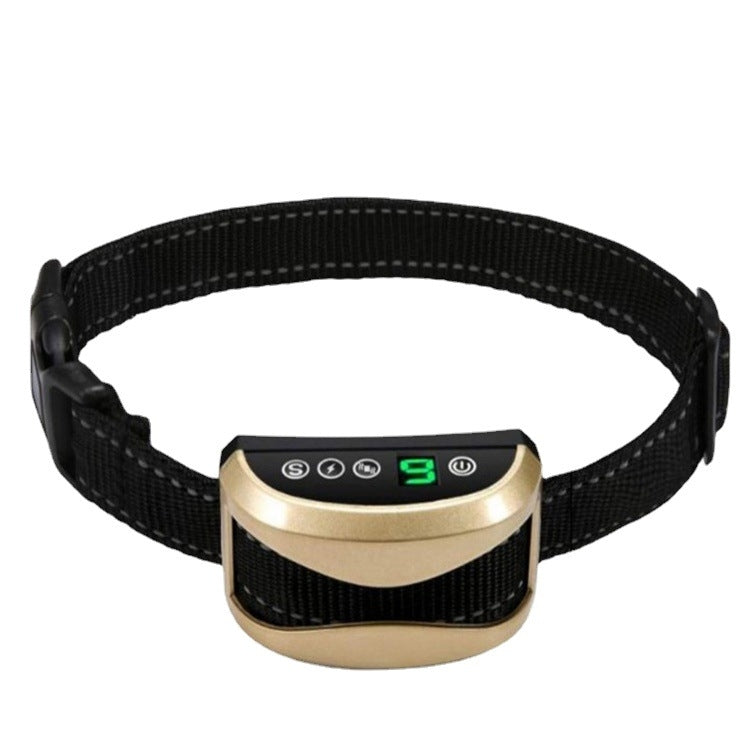 Collare antiabbaio per cani impermeabile ricaricabile USB Gold