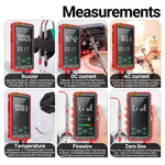 Multimetro digitale ANENG 683 ricaricabile con touch screen - immagine 12