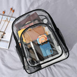 Zaino impermeabile trasparente in PVC per scuola