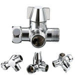 Valvola deviatrice in ottone a 3 vie per doccia 1/2 pollice