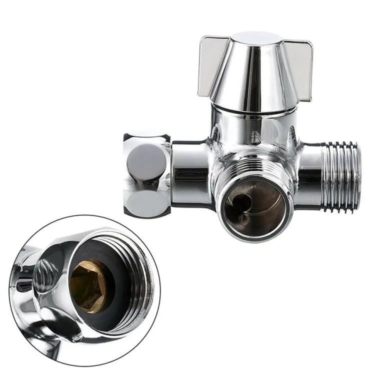 Valvola deviatrice in ottone a 3 vie per doccia 1/2 pollice
