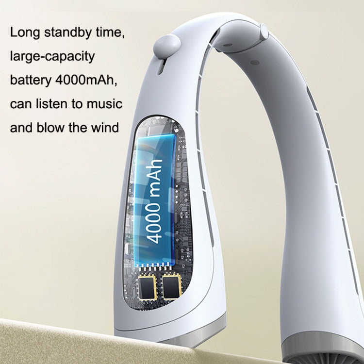 Ventilatore da collo Bluetooth con batteria da 4000 mAh - immagine 7