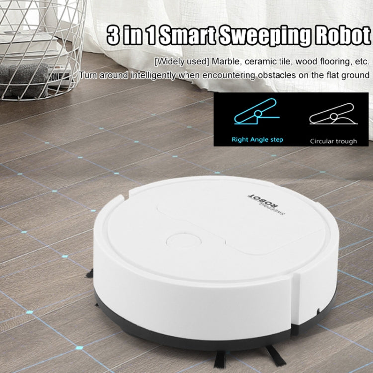 Robot aspirapolvere mini 3 in 1 con ricarica USB, nero - immagine 3