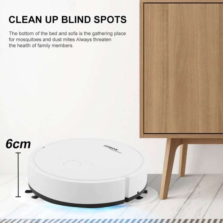 Robot aspirapolvere mini 3 in 1 con ricarica USB, nero - immagine 7