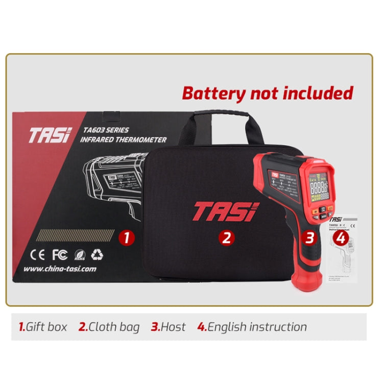 Termometro a infrarossi industriale TASI TA603A-E, fino a 2200 °C - immagine 17