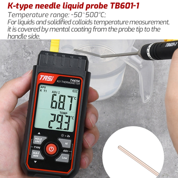 Sonda termocoppia tipo K TASI TB601 per liquidi e superfici - immagine 4