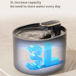 Fontana acqua automatica per gatti 3L con luce LED