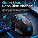 Inphic W1 Backlit 6-Button Silent Wired Mouse Gaming Mouse