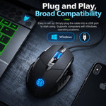 Inphic W1 Backlit 6-Button Silent Wired Mouse Gaming Mouse