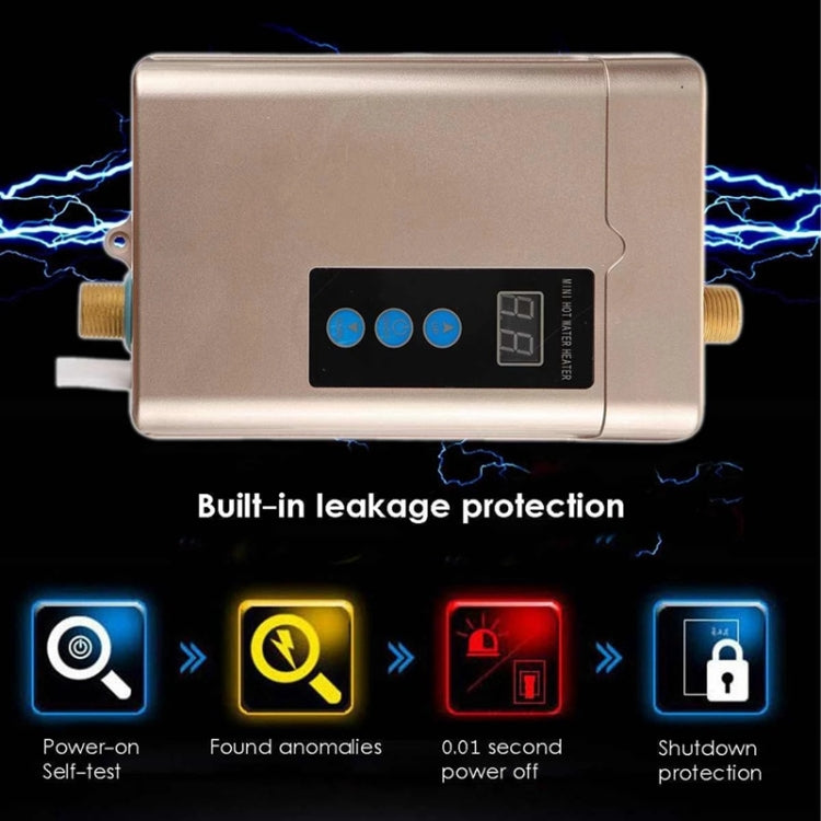 Scaldabagno elettrico con telecomando e display temperatura