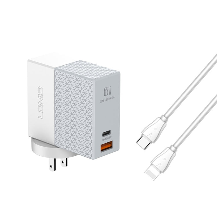 Caricabatterie universale 65W USB-C e USB-A per tablet e smartpho