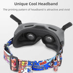 Cinturino elastico per DJI Avata FPV Goggles V2 rosso