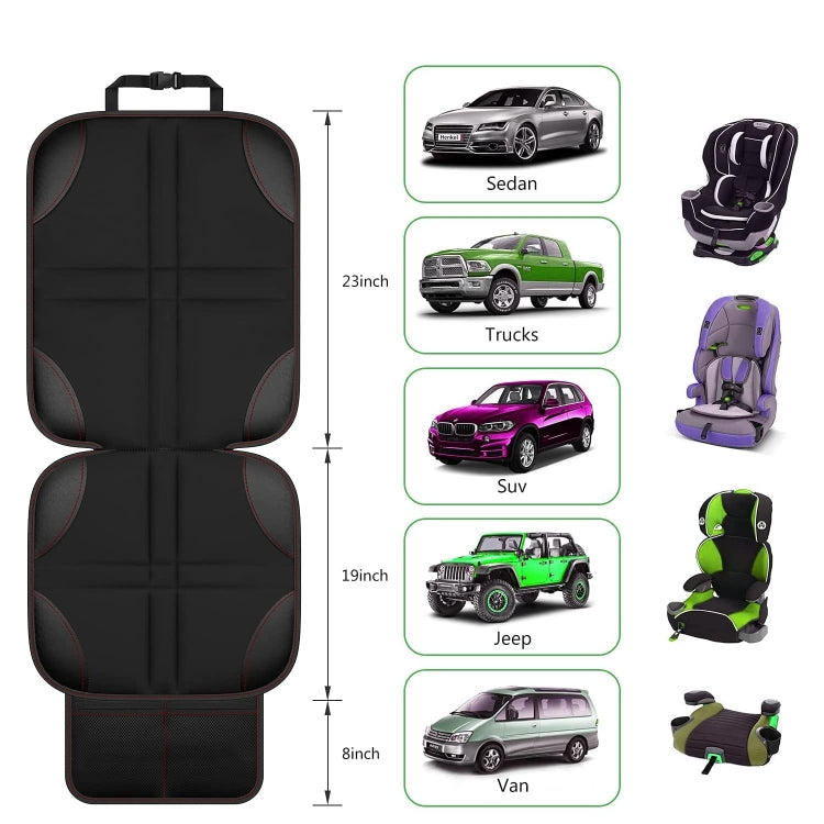 Set 2 protezioni seggiolino auto bambini antiscivolo 600D