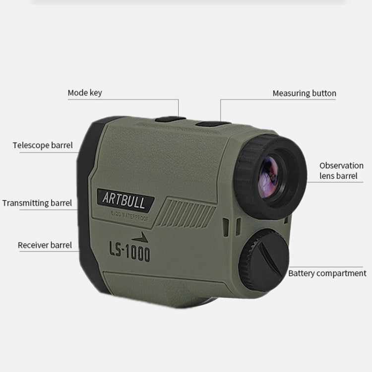 Telemetro da golf ARBULL LS-1000 con altimetro e goniometro