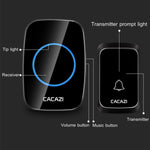 Campanello wireless musicale impermeabile CACAZI A06-DC