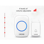 Campanello wireless musicale impermeabile CACAZI A06-DC
