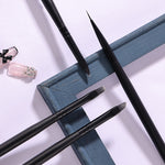 Set 10 pennelli per nail art in nylon con manico in legno - immagine 7