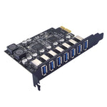 Scheda espansione PCI-E 7 porte USB 3.2 Gen1 5Gbps