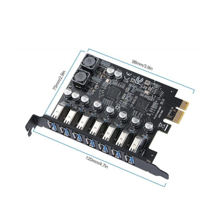 Scheda espansione PCI-E 7 porte USB 3.2 Gen1 5Gbps