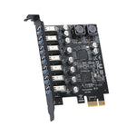 Scheda espansione PCI-E 7 porte USB 3.2 Gen1 5Gbps