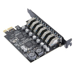 Scheda espansione PCI-E 7 porte USB 3.2 Gen1 5Gbps